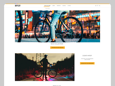 Bike Ecommerce website concept