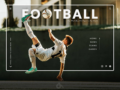 Football website concept