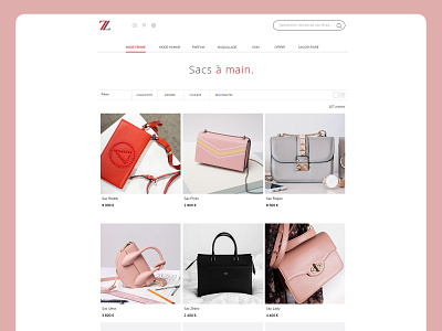 Mode ecommerce website concept