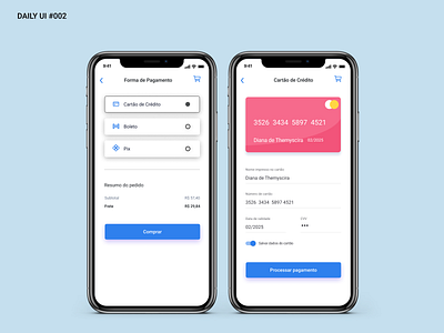 Daily UI #002 Credit Card Checkout