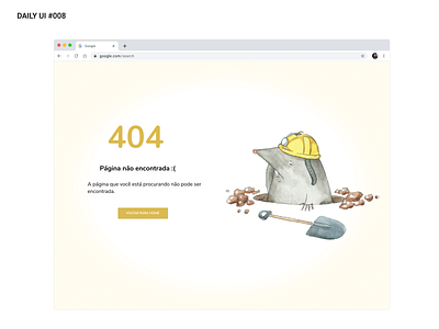 Daily UI #008 404 page