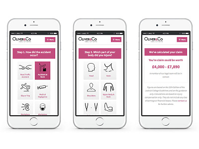 Oliver & Co Solicitors Injury Claim Calculator