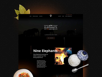 9 Elephants Website black chester design elephants food homepage limely parallax parallax scrolling responsive restaraunt thai thailand video video background web web design website wordpress