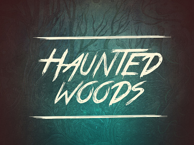Haunted woods collection haunted logo longboard woods
