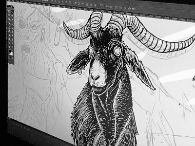 goat 666 black board devil digital goat long satan skate wip