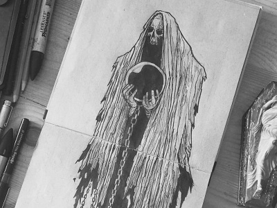 ghost ghost horror prisoner sketch sketchbook
