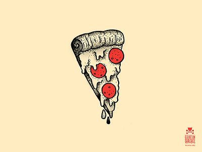 pizza cheese dotwork food icon pizza yummy