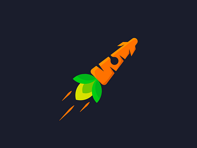 Carrot Launcher carrot launcher logo missile rocket ship space vegan