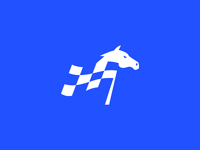 Flag Horse Race finish flag horse race start