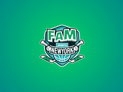 FaM sport Network branding design icon illustration logo nyc podcast vector