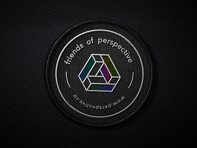 friends of perspective badge 🙌 agency badge berlin branding emblem friends logo multi color perspective sign studio texture
