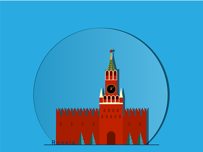 Московский Кремль вектор достопримечательность иллюстрация красная площадь кремль москва россия спасская башня