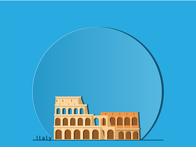 Колизей архитектура вектор дизайн достопримечательность иллюстрация история италия колизей плоский путешествие рим символ старый туризм
