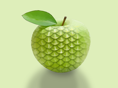 Яблочко иллюстрация фрукт чешуя яблоко