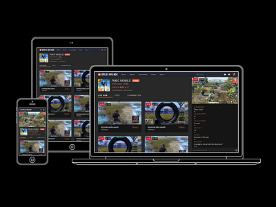 game live streaming platform redesign game live streaming platform redesign concept rwd ui design web design