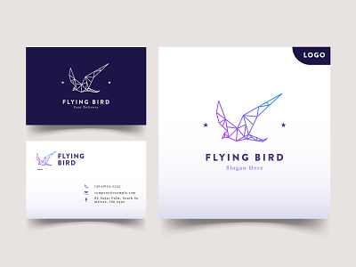 Bird Logo bird colored elegant graphic icon logo modern simple vector