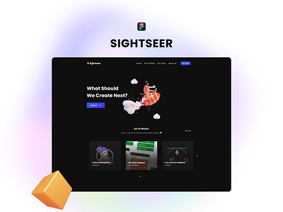Sightseer Landing Page - UI/UX Design