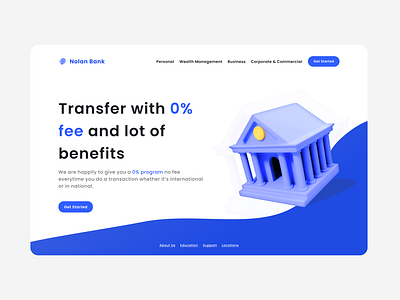 Nolan Bank - A Web Landing Page