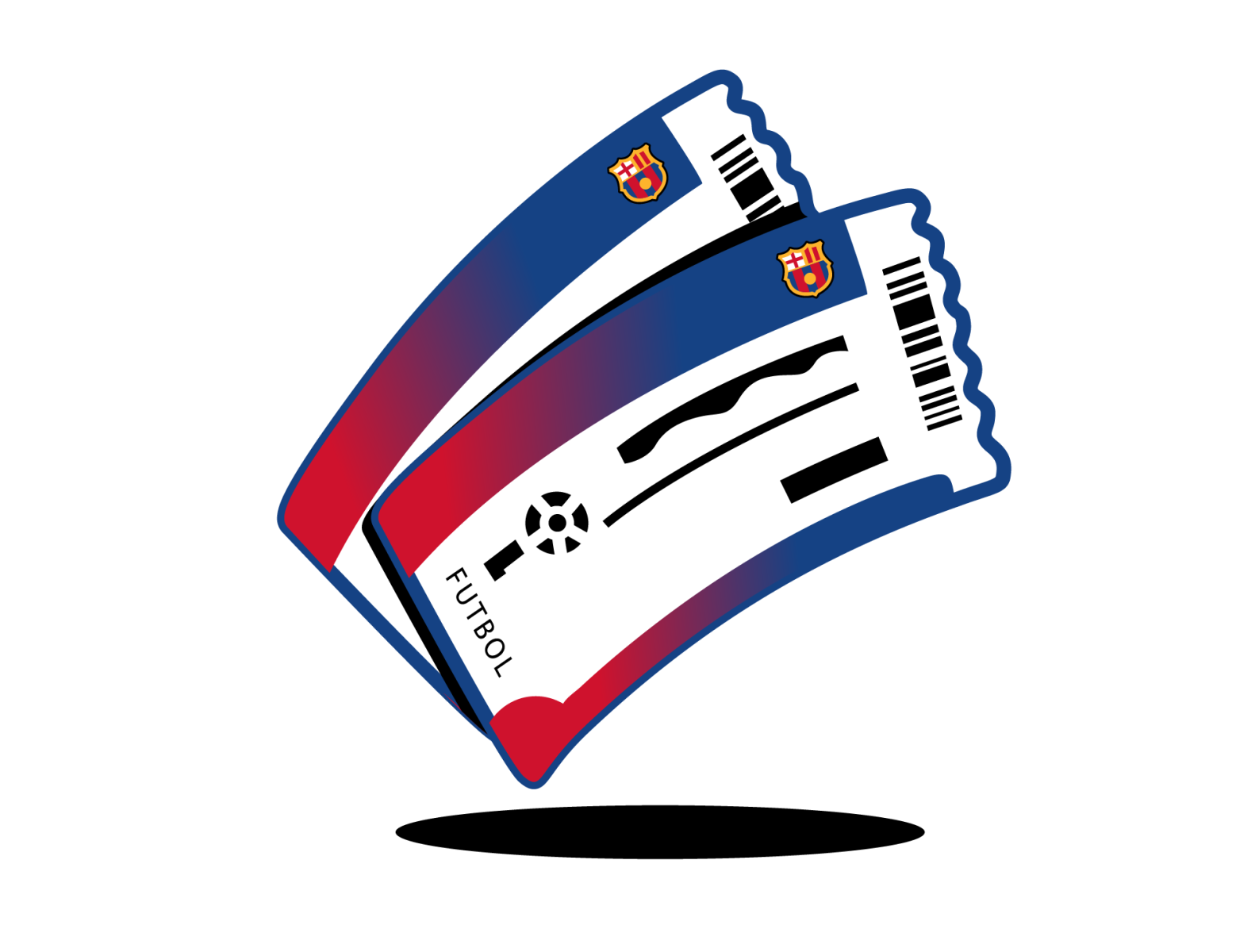icon - Tickets barcelona futbol club digitalart icon design icon set illustration tickets vip xave