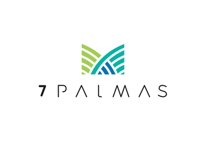 7 Palmas - Store logo minimalism palms simple square store