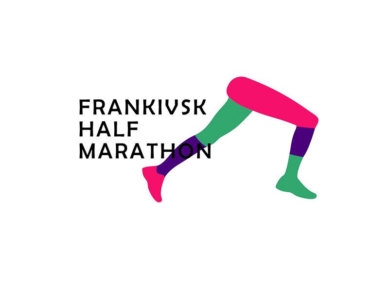 Frankivsk Half Marathon abstract logo marathon motion run