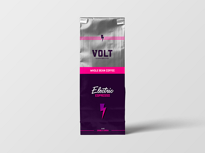 Volt Coffee Co. bolt brand branding branding agency branding design coffee label coffee packaging electric logodesign voltage