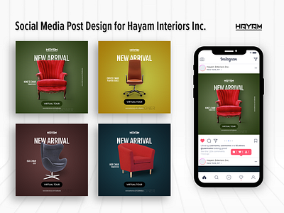 Social Media Post Design | Hayam Interiors