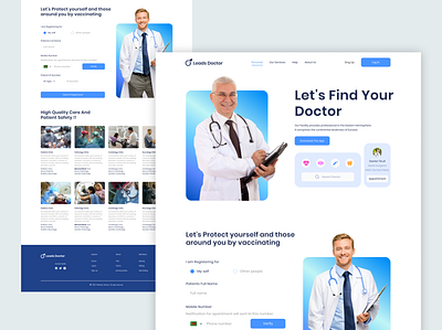 Medical Website Landing Page Design - Docta Consultation #22 clinic doctor doctor app header design header exploration medical care health app health app healthcare health health care healthcare hospital landing page landing page website clean ui medical medical app medical care minimalist patient app patient app hospital app website