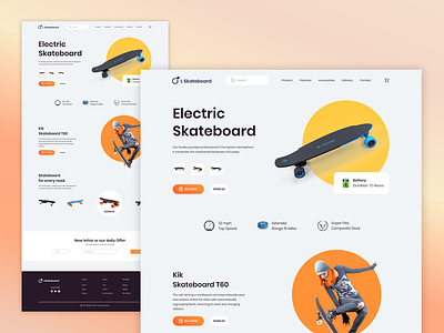 Electric Skateboard - Product Landing Page #23
