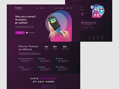 bank Landing page design #37