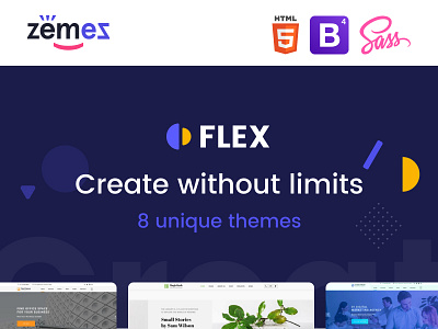 Flex - Universal Multipurpose Creative HTML Website Template