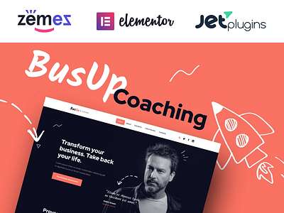 BusUp - Engaging And Inspiring Public Speaker WordPress Theme business coach drag and drop elementor elementor templates minimal speaker template training website wordpress wordpress theme wp