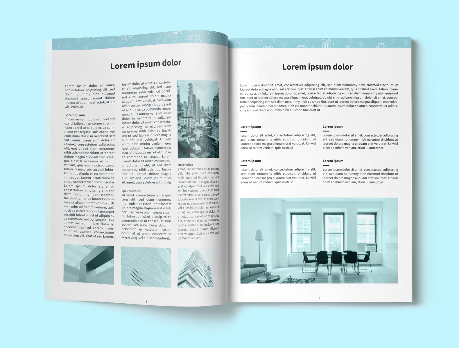 Magazine Design Blue by Fabian Krotzer on Dribbble