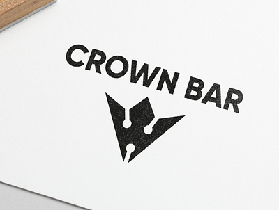 Logo Crown Bar creative creativity crown design designer logo logo design logodesign logoinspiration minimal modern typography