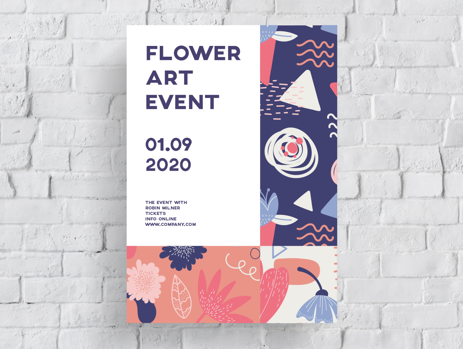 Poster Design Flower Art Event by Fabian Krotzer on Dribbble