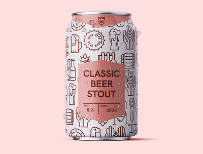 Beer Can Design Stout beer beer can beer label brewery can creative creativity design designer graphic design minimal modern typography