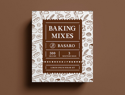 Package Design Baking Mixes creative creativity design designer label label design minimal modern package package design packaging packaging design typography