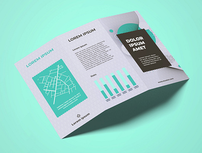 Brochure Design Turquoise brochure brochure design creative creativity design designer flyer flyer design graphic design graphic artist minimal modern typography