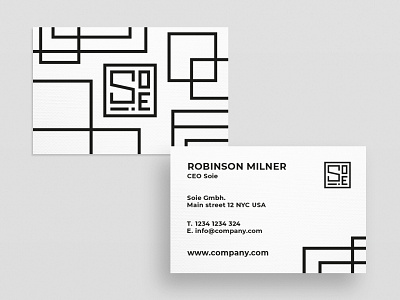 Business Card Soie business card business card design creative creativity design designer graphic design minimal modern typography visiting card visiting card design