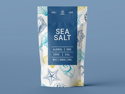 Package Design Sea Salt creative creativity design designer graphic design minimal modern package package design packaging packaging design sea typography