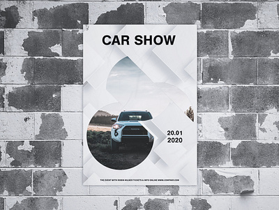 Poster Design Car Show car creative creativity design designer graphic design minimal modern poster poster design posters typography