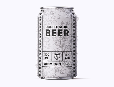 Beer Can Design Stout beer beer can beer label brewery can creative creativity design designer label design labeldesign minimal modern typography