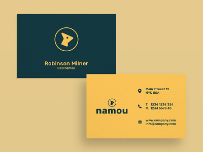 Business Card Namou business card business card design business cards businesscard creative creativity design designer graphic design minimal modern typography