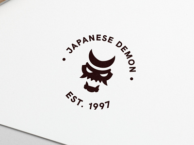 Logo Design Japan Demon creative creativity demon design designer japan logo logodesign logoinspiration logos minimal modern typography
