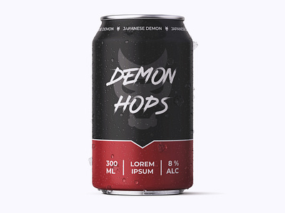 Beer Can Design Demon Hops