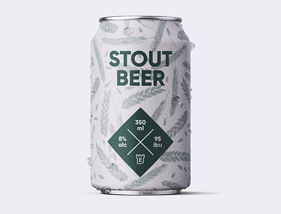 Beer Can Design Stout Beer beer beer can beer label can creative creativity design designer label label design minimal modern typography