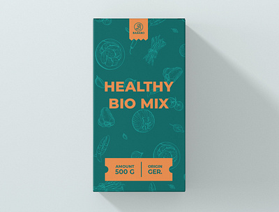 Package Design Healthy Bio Mix creative creativity design designer label label design minimal modern package package design packaging packaging design typography