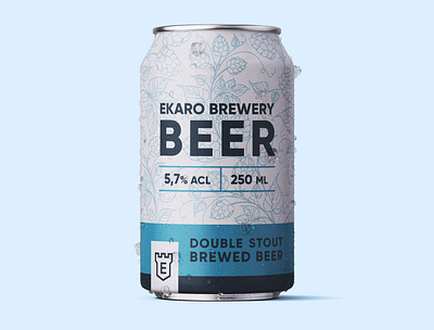 Beer Can Design Ekaro beer beer can beer label brewery can can design creative creativity design designer label label design modern typography