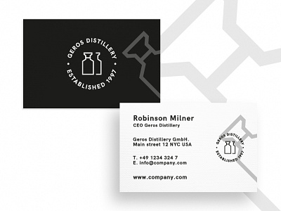 Business Card Geros business card business card design business cards card creative creativity design designer graphic design minimal modern typography