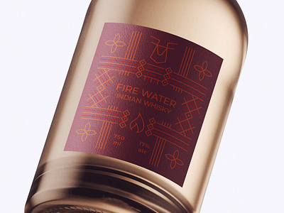 Bottle Design Fire Water